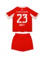 Billige Bayern Munich Sacha Boey #23 Hjemmedraktsett Barn 2025-26 Kortermet (+ Korte bukser)
